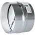 Clapet Anti-Retour 100 mm en Acier Galvanisé - Ventilation Silencieuse et Efficace - Idéal pour Hottes de Cuisine, Extracteurs et Sèche-Linge - DN100