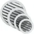 Grille de Ventilation Ronde 100 mm en Fonte d'Aluminium - Filet Anti Insectes - Durable et Résistante aux Intempéries - Extérieure/Intérieure - DN100