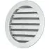 Grille de Ventilation Ronde 100 mm en Fonte d'Aluminium - Filet Anti Insectes - Durable et Résistante aux Intempéries - Extérieure/Intérieure - DN100