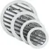 Grille de Ventilation Ronde 100 mm en Fonte d'Aluminium - Filet Anti Insectes - Durable et Résistante aux Intempéries - Extérieure/Intérieure - DN100
