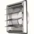 Grille Ventilation Inox 100 mm pour Hotte, Extracteur et Sèche-Linge - Filet Anti Insectes - Anti-Retour - Résistance Intempéries - 148x148mm - DN100