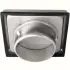 Grille Ventilation Inox 100 mm pour Hotte, Extracteur et Sèche-Linge - Filet Anti Insectes - Anti-Retour - Résistance Intempéries - 148x148mm - DN100