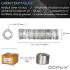 DOMUX Tuyau Ventilation 125 mm en Aluminium pour Hotte Aspirante, Gaine Ventilation Flexible de 127 mm x 3 m pour Extracteur d'Air, Conduit VMC DN125