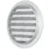 Grille de Ventilation Ronde 200 mm en Fonte d'Aluminium - Filet Anti Insectes - Durable et Résistante aux Intempéries - Extérieure/Intérieure - DN200