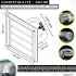 Grille Ventilation Inox 100 mm pour Hotte, Extracteur et Sèche-Linge - Filet Anti Insectes - Anti-Retour - Résistance Intempéries - 148x148mm - DN100