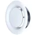 Bouche VMC 100 mm Réglable en Acier Blanc Laqué - Extraction - Durable et Élégante - VMC Simple et Double Flux - Installation Mur ou Plafond - DN100