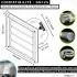 Grille Ventilation Inox 125 mm pour Hotte, Extracteur et Sèche-Linge - Filet Anti Insectes - Anti-Retour - Résistance Intempéries - 185x185mm - DN125