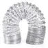 DOMUX Tuyau Ventilation 150 mm en Aluminium pour Hotte Aspirante, Gaine Ventilation Flexible de 152 mm x 3 m pour Extracteur d'Air, Conduit VMC DN150