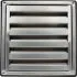 Grille Ventilation 150 mm Inox Haute Qualité - Hotte, Extracteur, Sèche-Linge, VMC - Filet Anti Insectes - Résistance Intempéries - 185x185mm - DN150