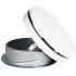 Bouche VMC 100 mm Réglable en Acier Blanc Laqué - Insufflation - Durable et Élégante - VMC Simple et Double Flux - Installation Mur ou Plafond - DN100