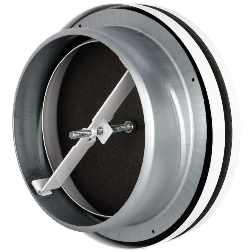 Bouche VMC 100 mm Réglable en Acier Blanc Laqué - Insufflation - Durable et Élégante - VMC Simple et Double Flux - Installation Mur ou Plafond - DN100