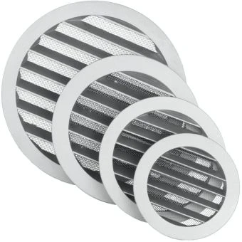 Grille de ventilation ronde fonte d’aluminium DOMUX DMX-150-CLE-W (1/7)